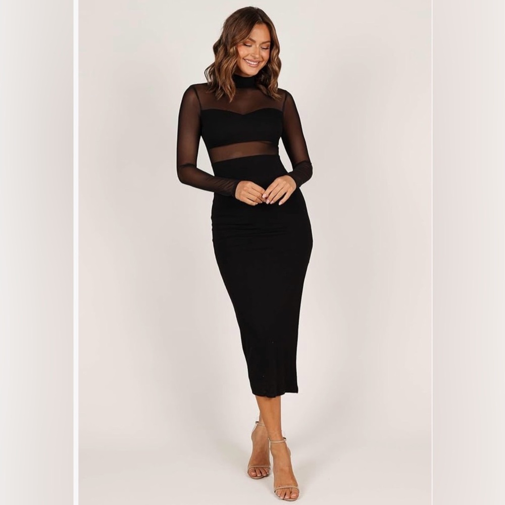 Petal & Pup Women's Farrow Long Sleeve Midi Dress